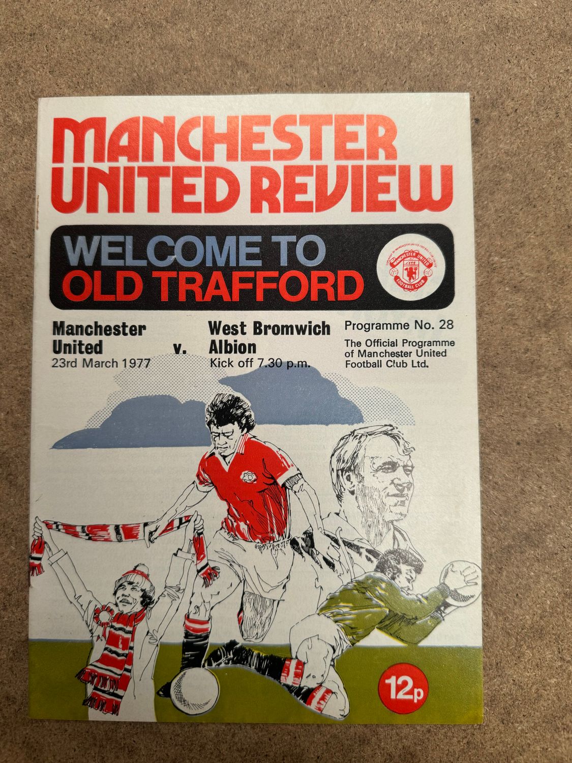 Manchester United v WBA - 23/1/77