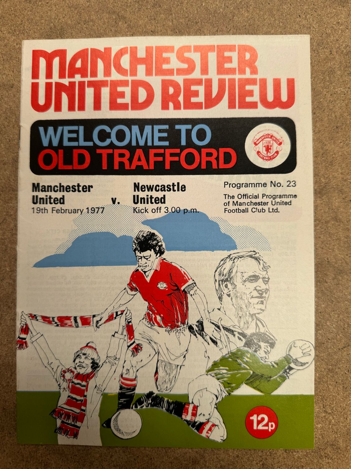 Manchester United v Newcastle United - 19/2/77
