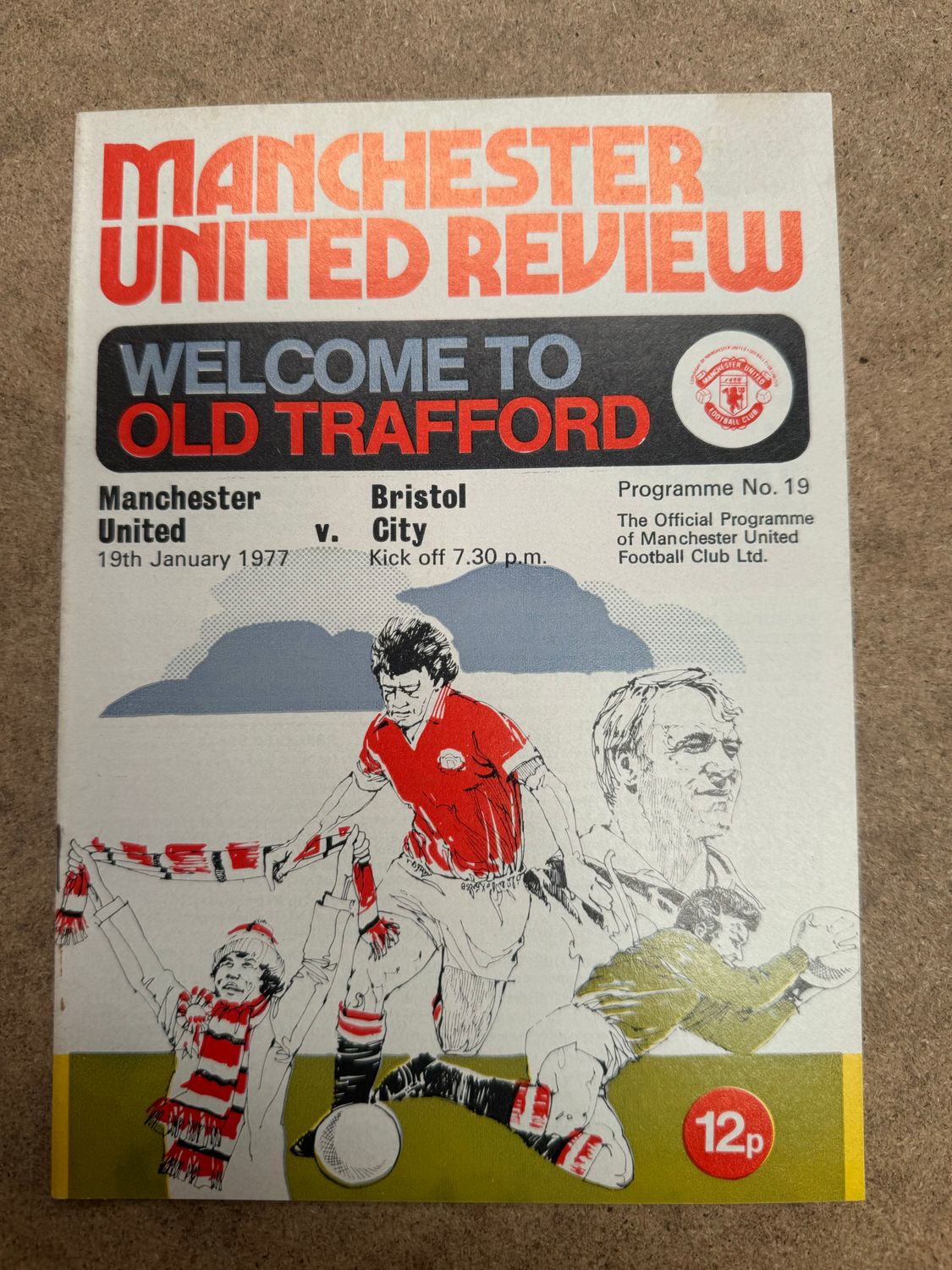 Manchester United v Bristol City - 19/1/77