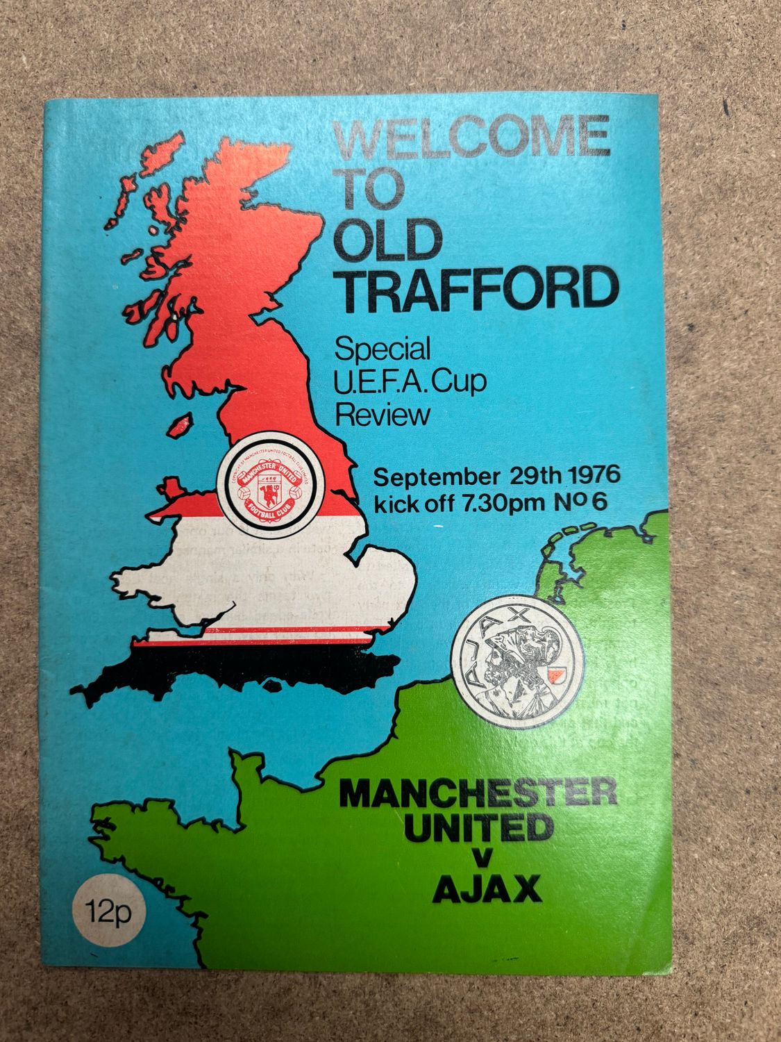 Manchester United v Ajax - 29/9/76
