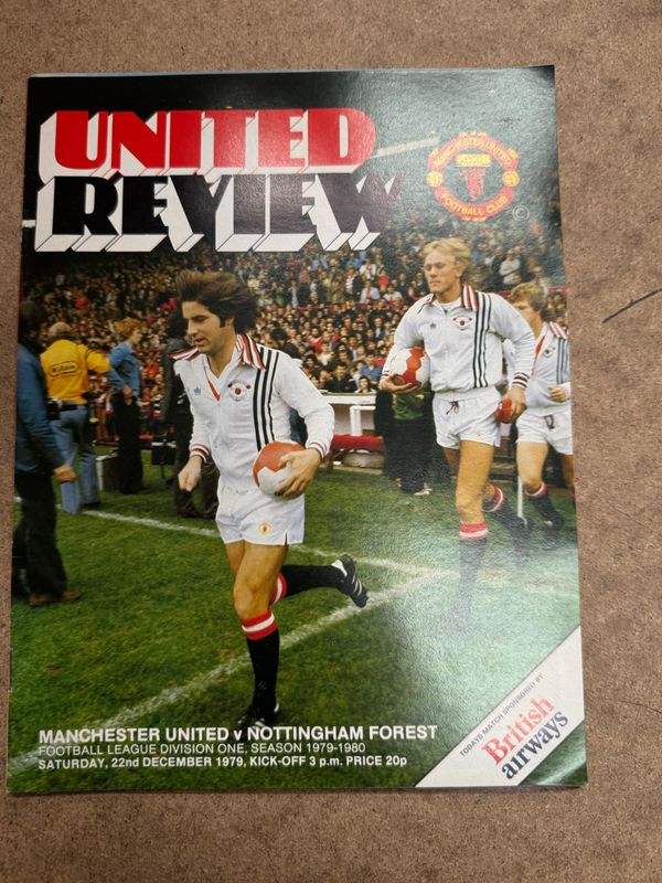 Manchester United v Nottingham Forest - 22/12/79