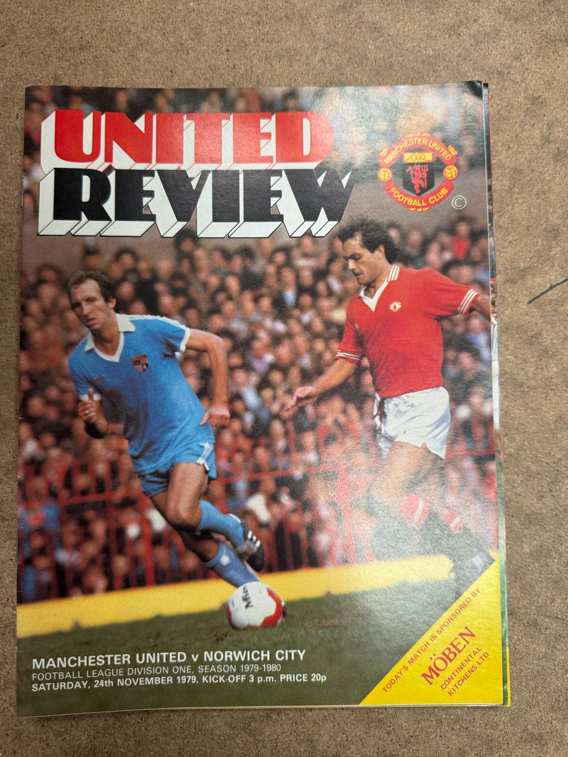 Manchester United v Norwich City - 24/11/79