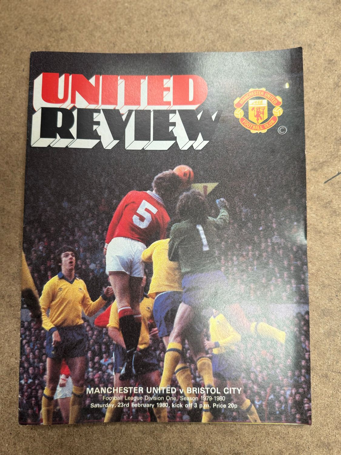 Manchester United v Bristol City - 23/2/80