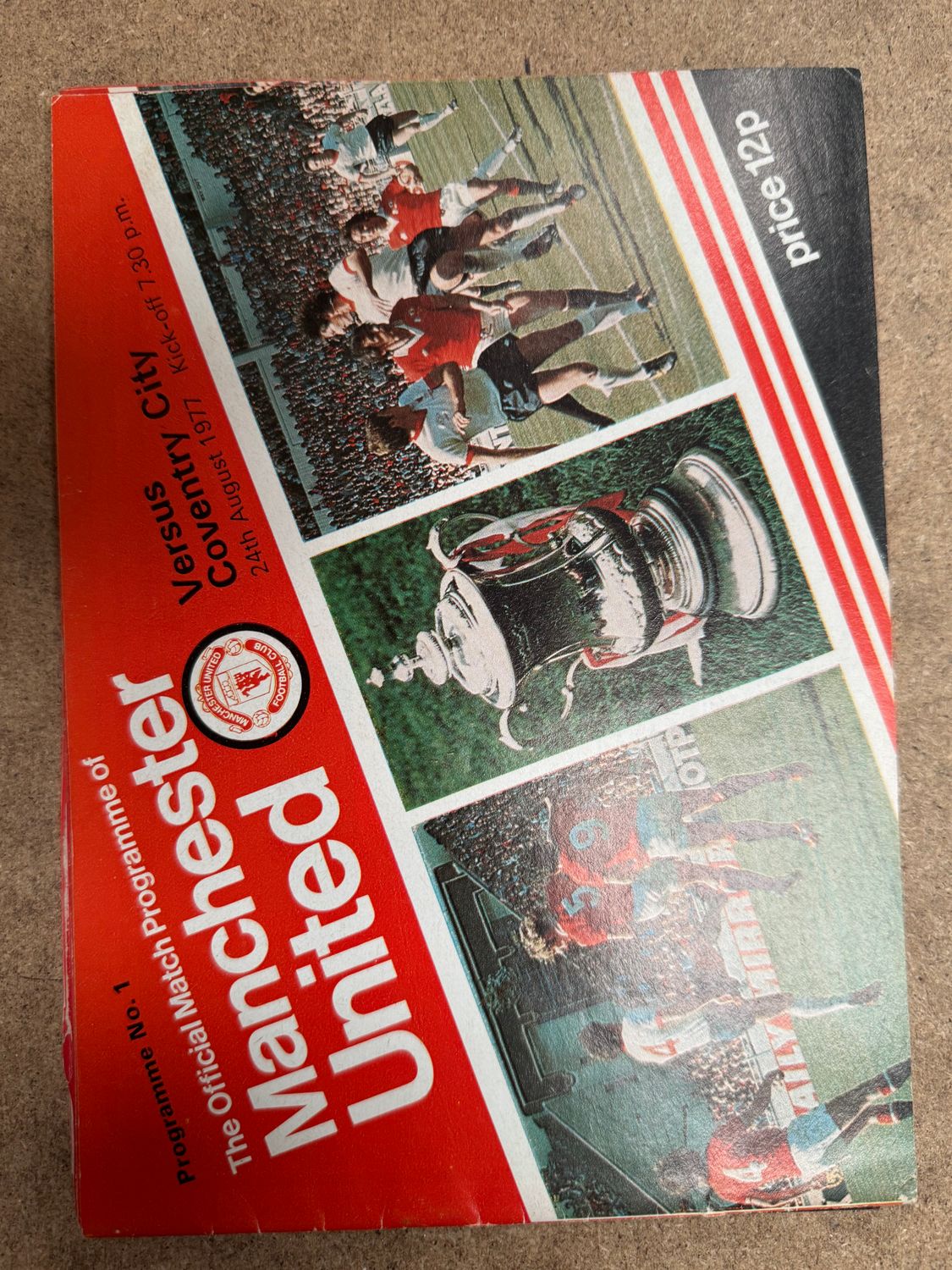 Manchester United v Coventry City - 24/8/77