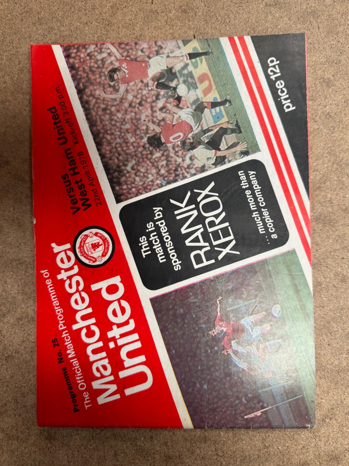 Manchester United v West Ham United - 22/4/78