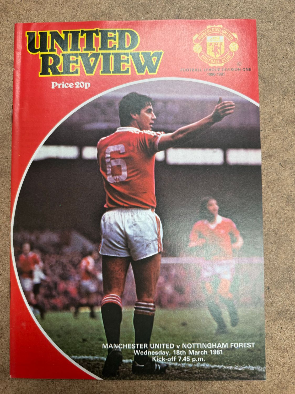 Manchester United v Nottingham Forest - 18/3/81
