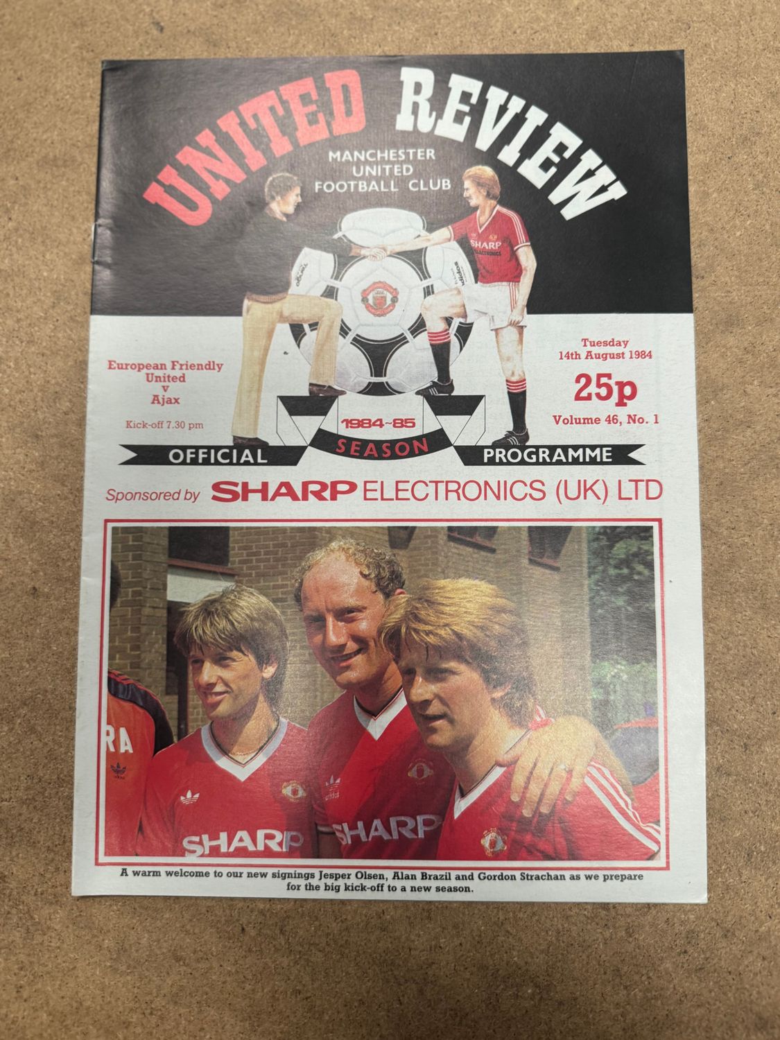 Manchester United v Ajax - 14/8/84