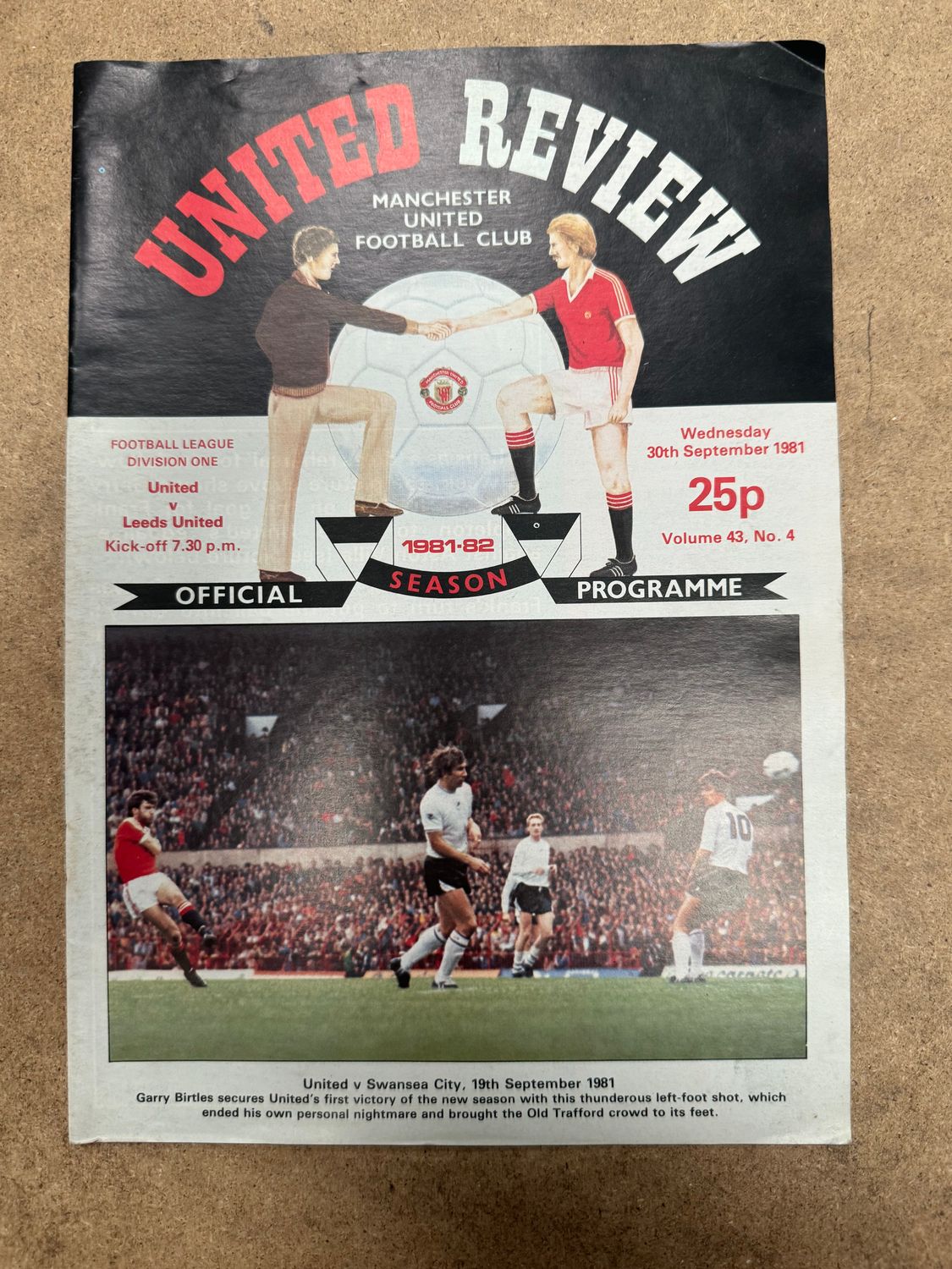 Manchester United v Leeds United - 30/9/81