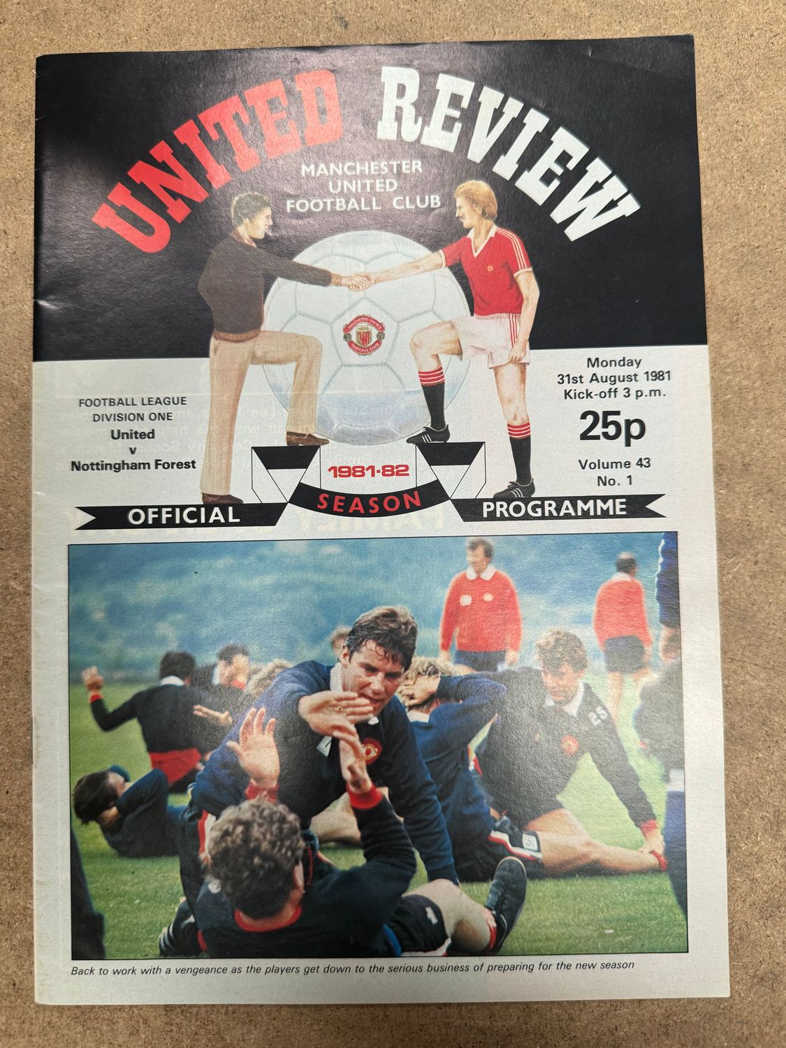 Manchester United v Nottingham Forest - 31/8/81