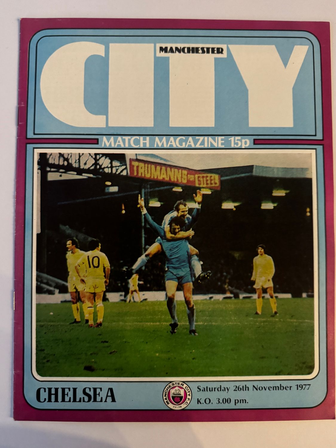 Manchester City v Chelsea - 26/11/77