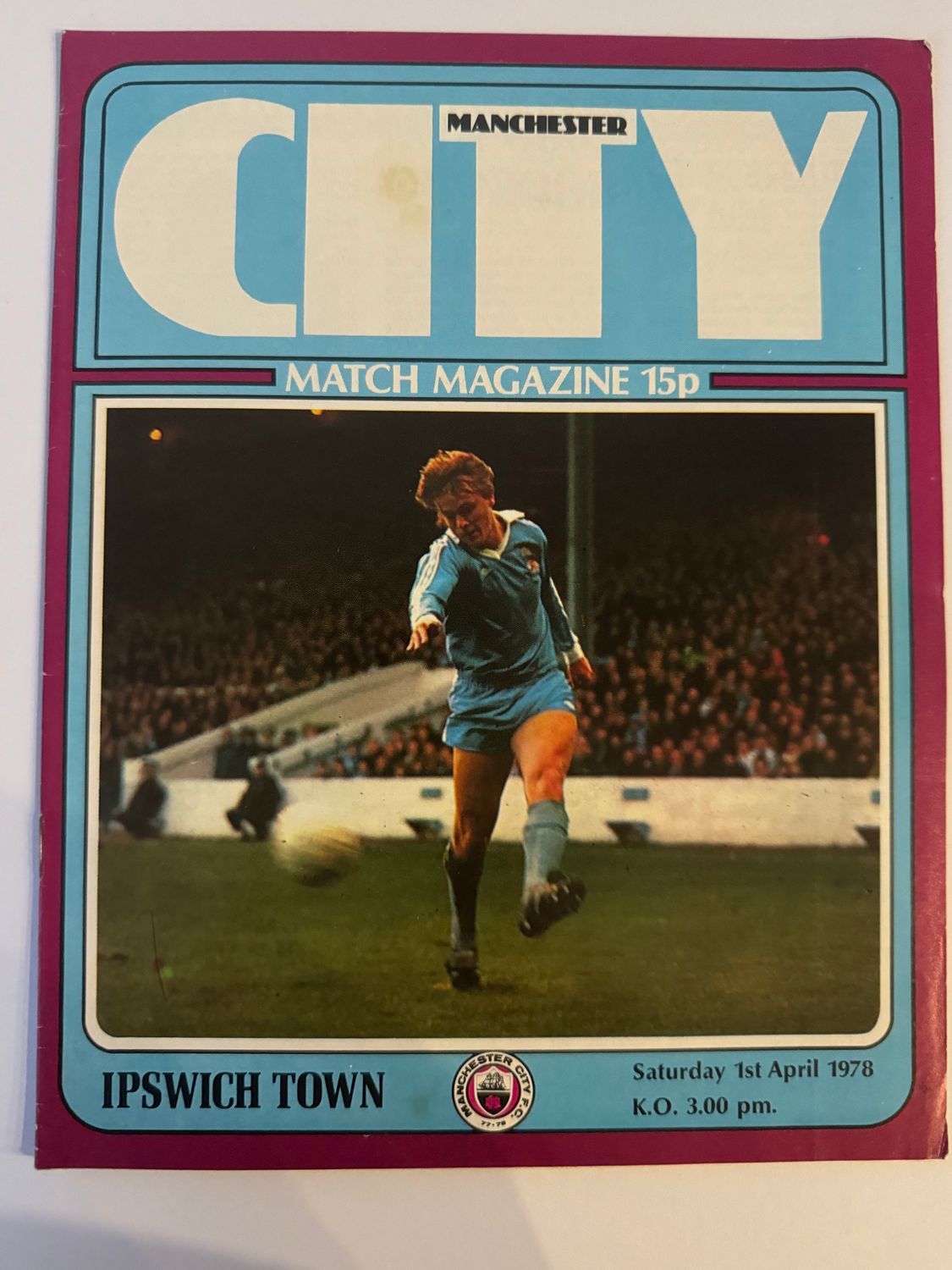 Manchester City v Ipswich Town - 1/1/78