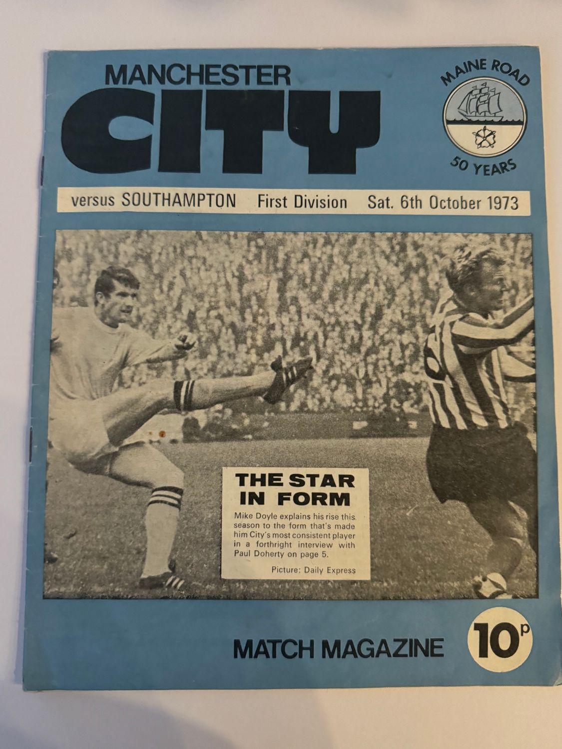 Manchester City v Southampton - 6/10/73