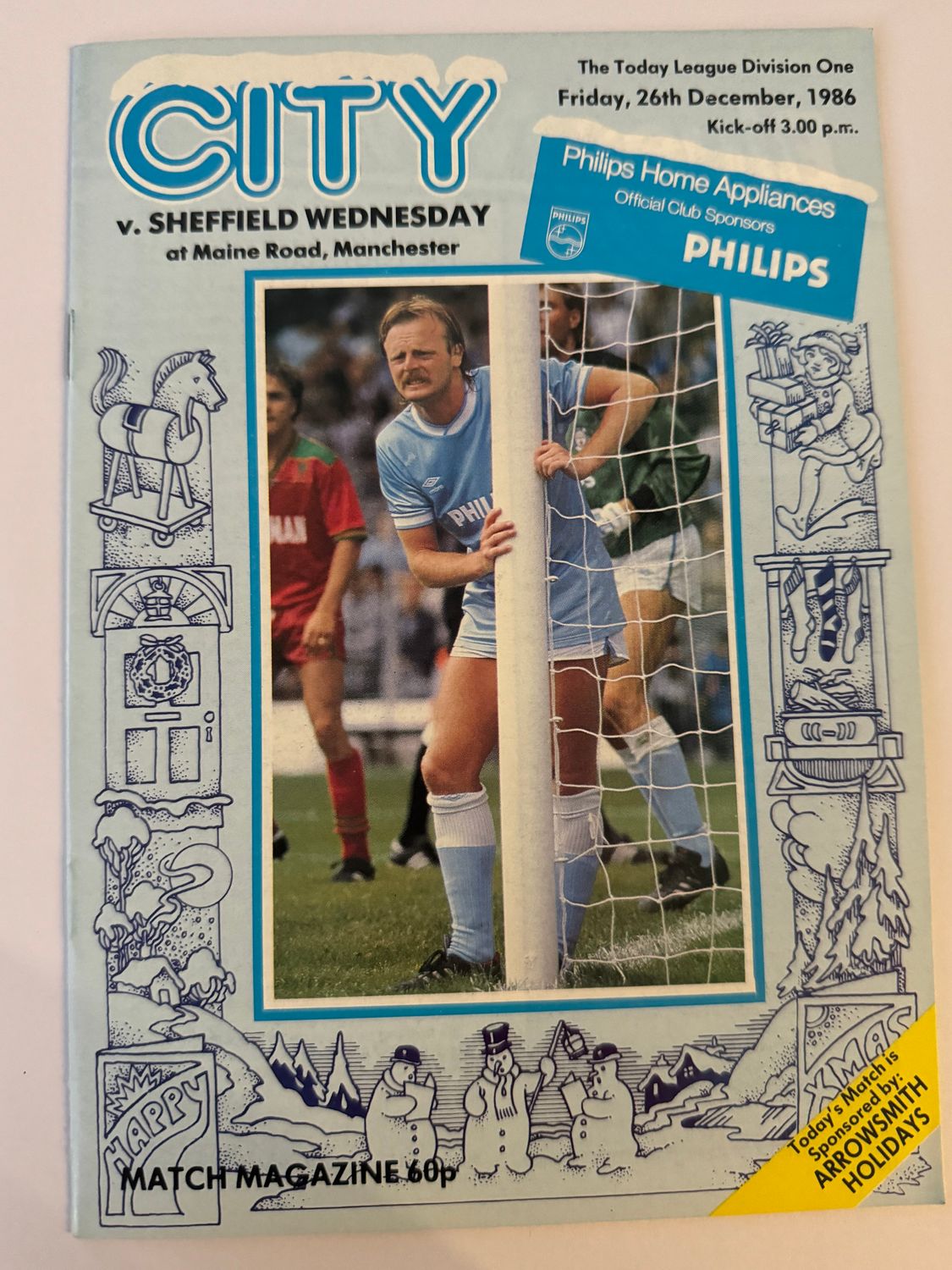 Manchester City v Sheffield Wednesday - 26/12/86