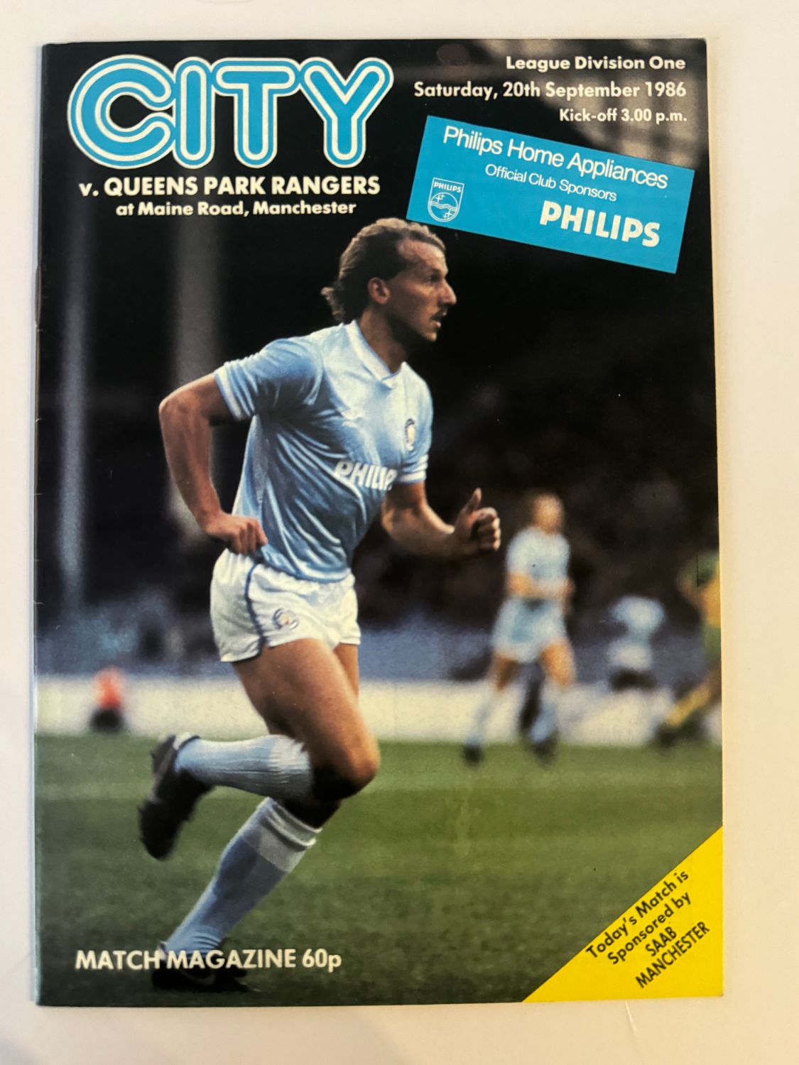 Manchester City v QPR - 20/9/86