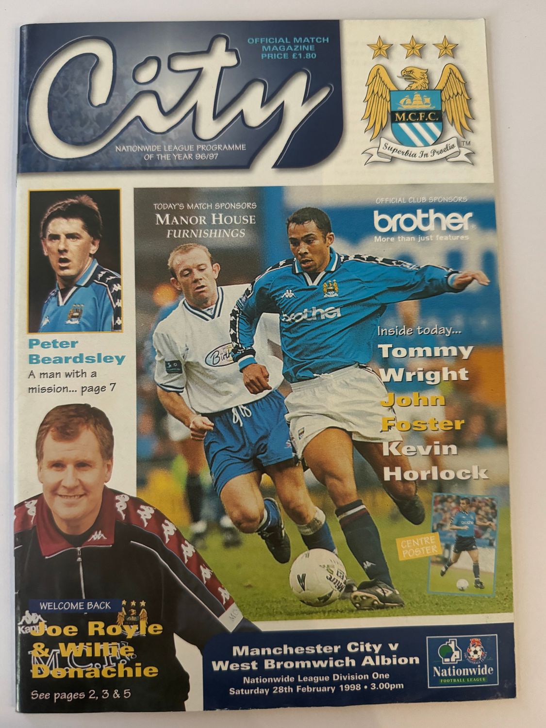 Manchester City v WBA - 28/2/98