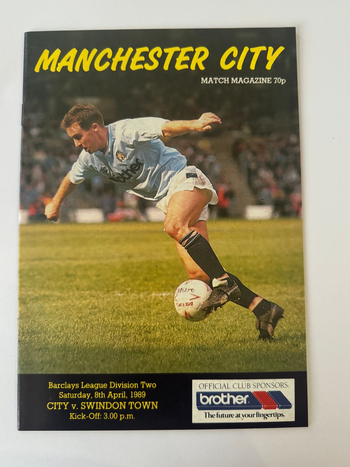 Manchester City v Swindon Town - 8/4/89