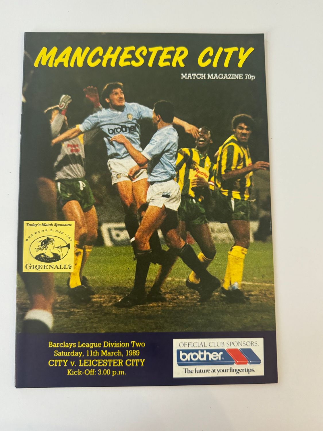 Manchester City v Leicester City -11/3/89