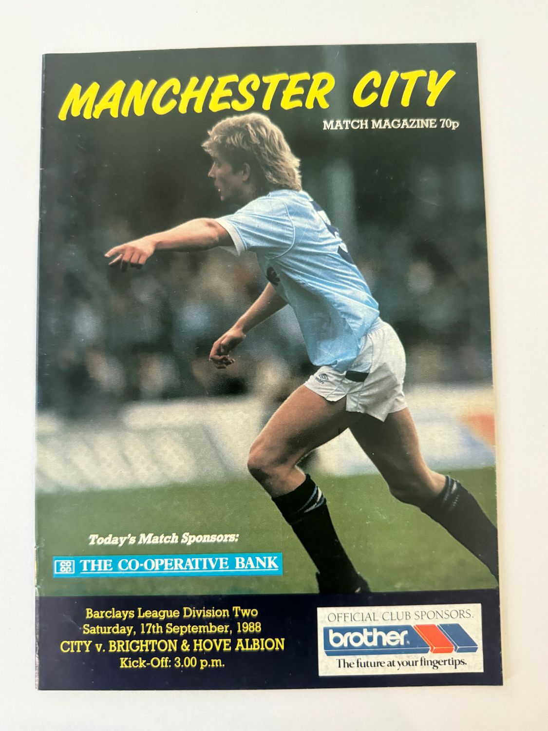 Manchester City v Brighton - 17/9/88