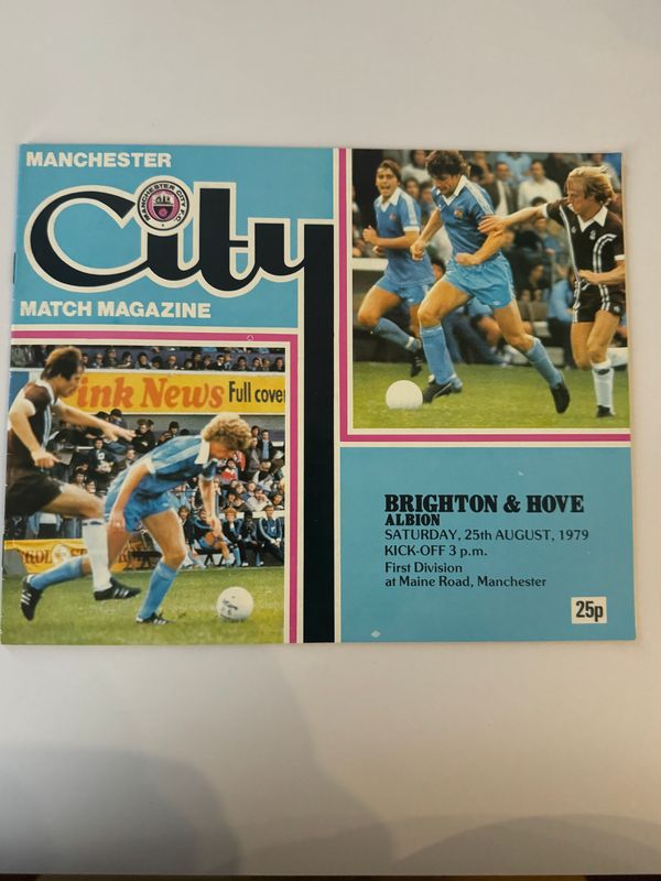 Manchester City v  Brighton - 25/8/79