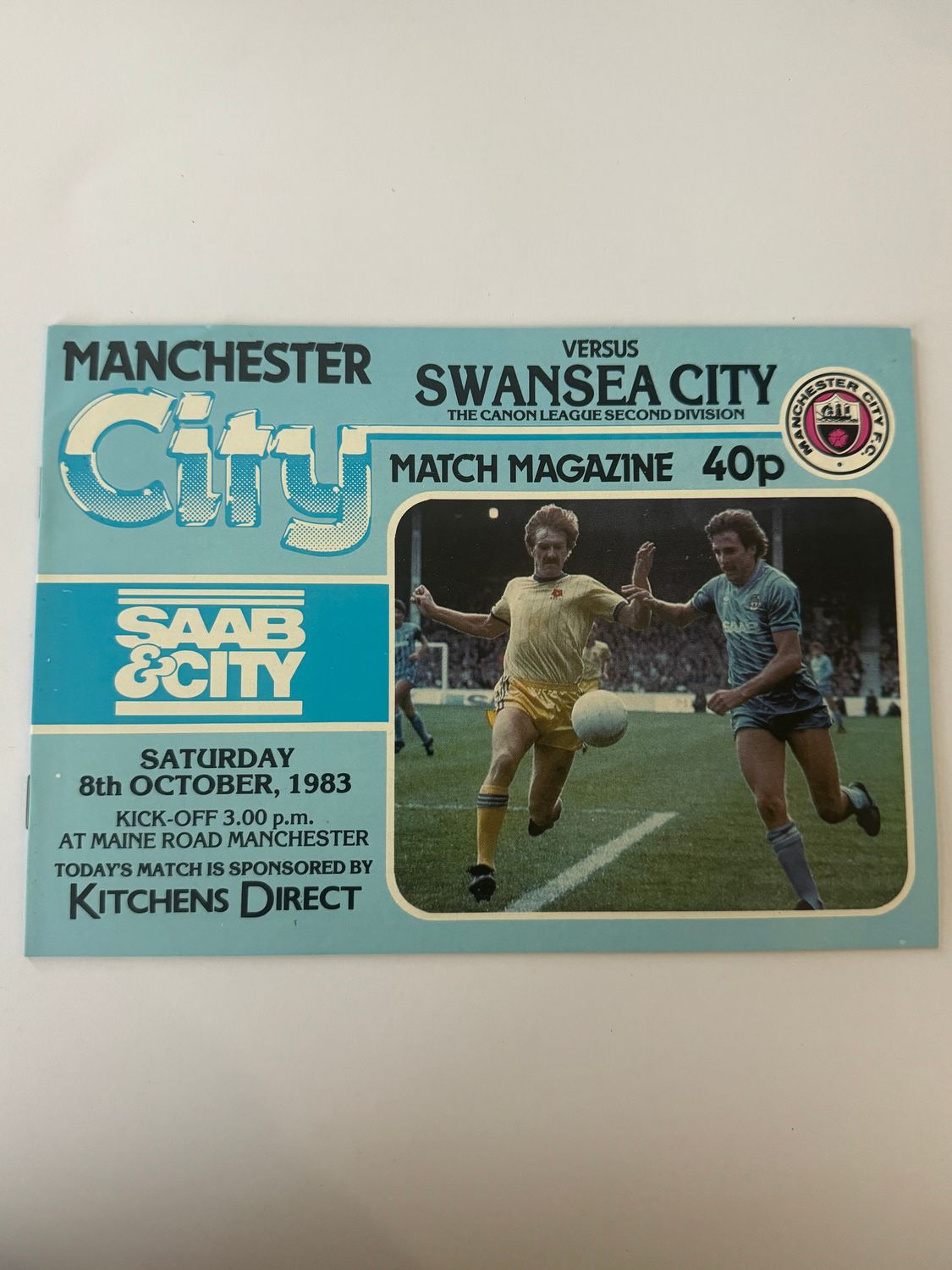 Manchester City v  Swansea City - 8/10/83