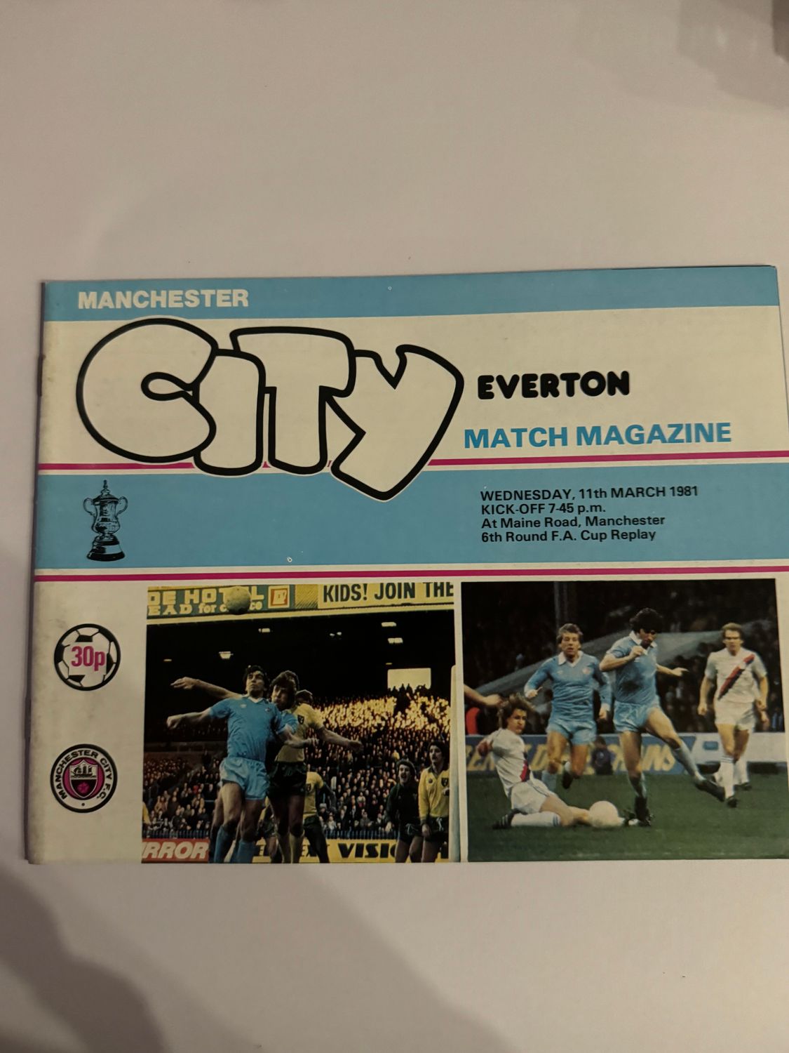 Manchester City v Everton - 11/3/81