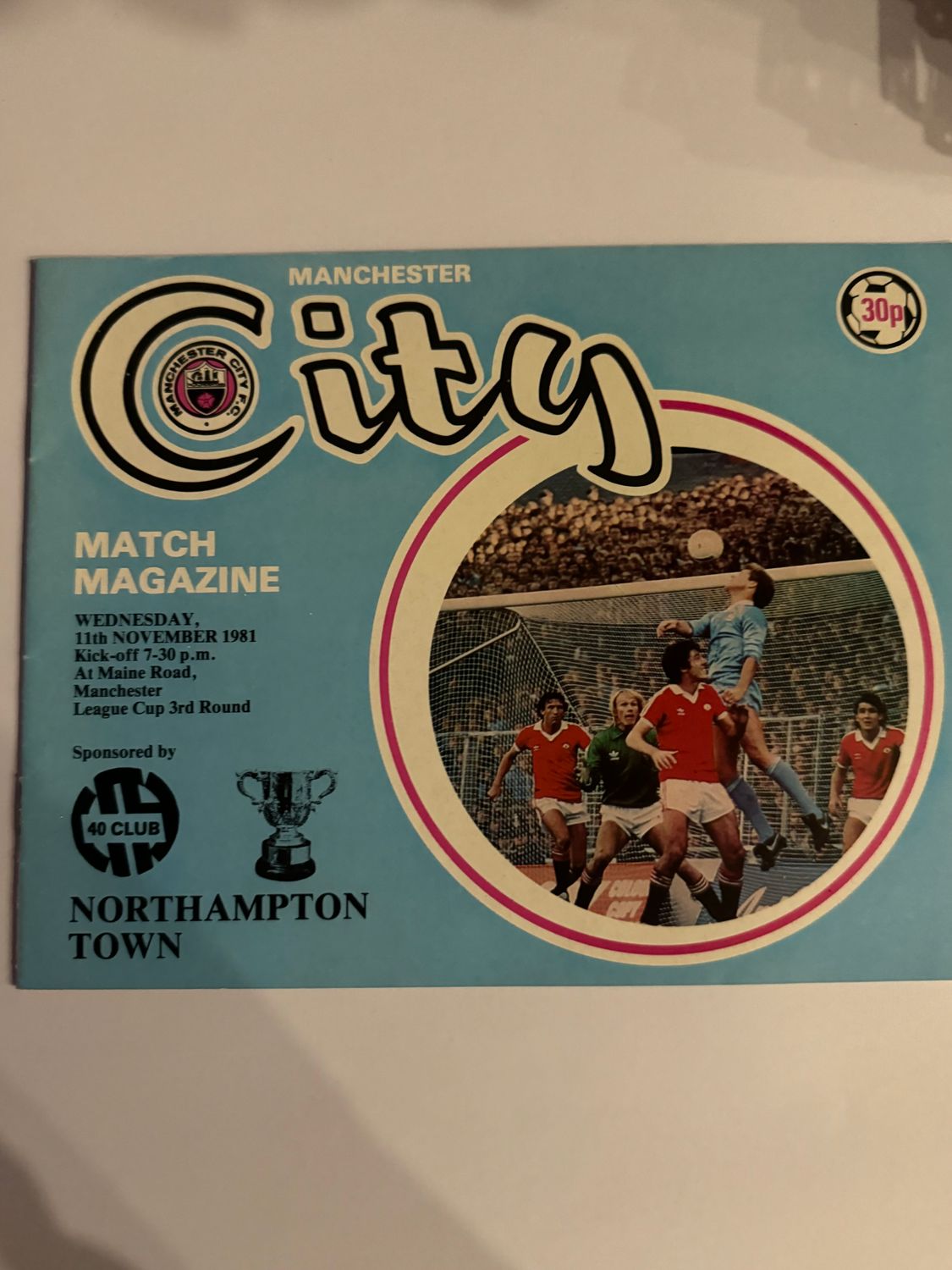 Manchester City v Northampton Town - 11/11/81