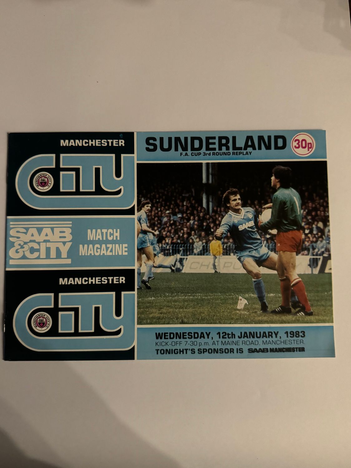 Manchester City v  Sunderland - 16/10/82
