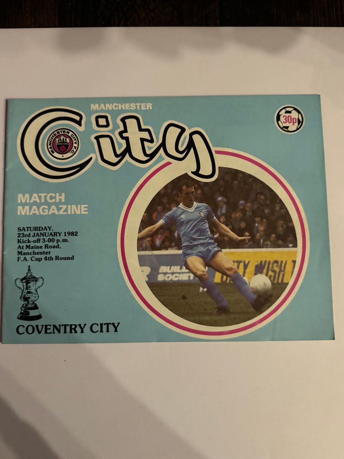 Manchester City v Coventry City - 23/1/82