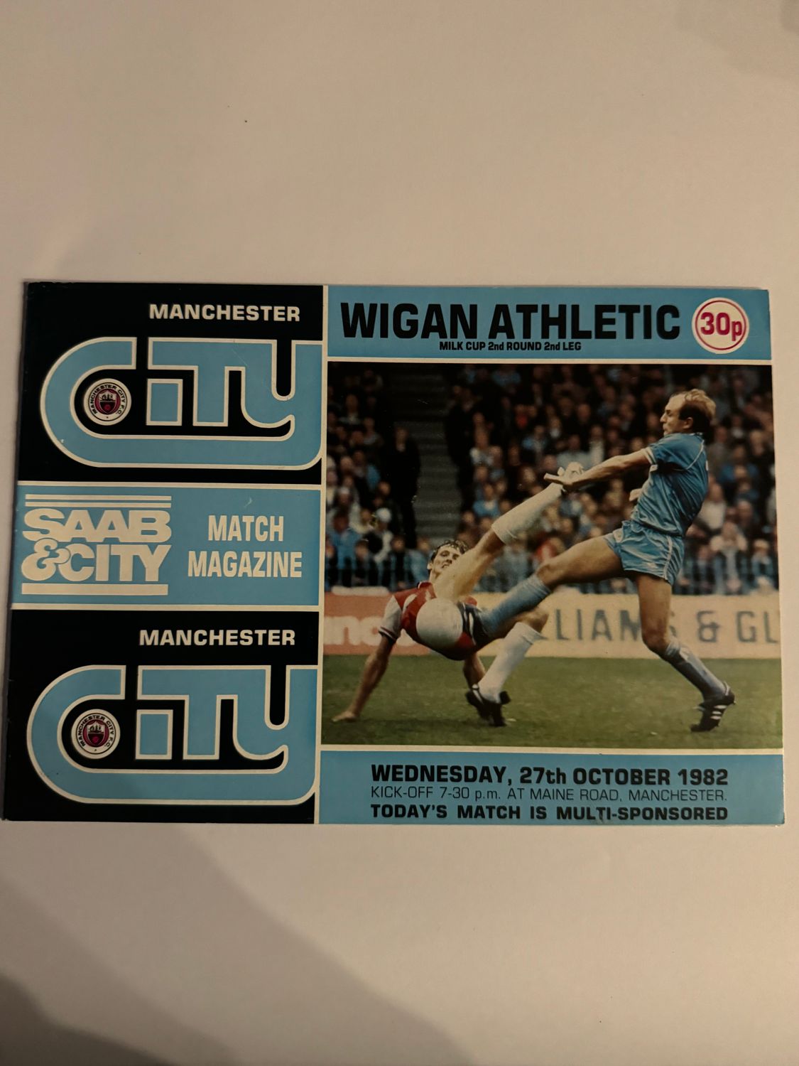 Manchester City v  Wigan Athletic - 27/10/82