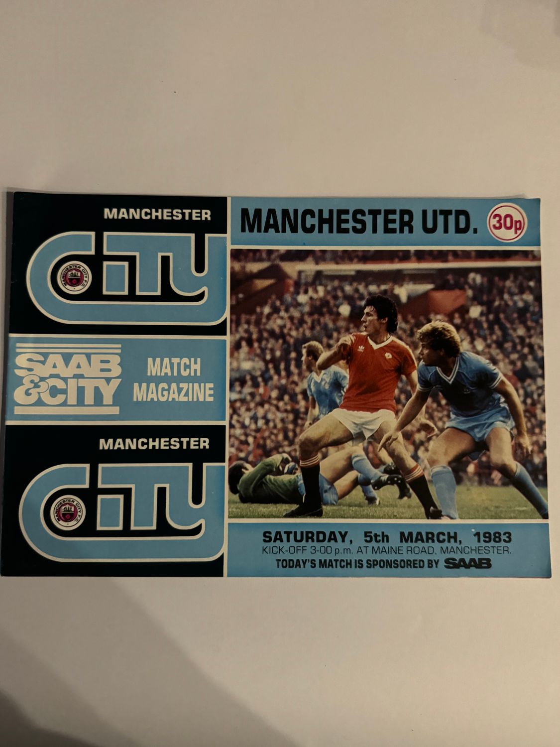 Manchester City v  Manchester United - 5/3/83