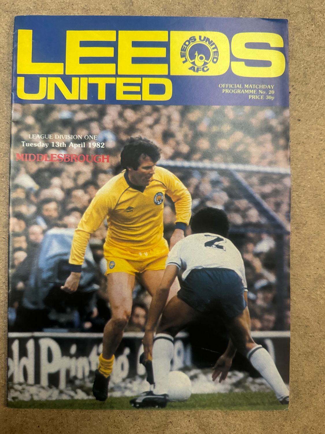 Leeds United v Middlesbrough  - 13/4/82