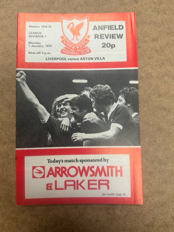 Liverpool v Aston Villa - 1/1/79