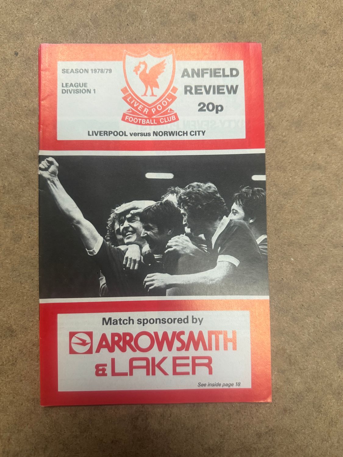 Liverpool v Norwich City - 20/2/79