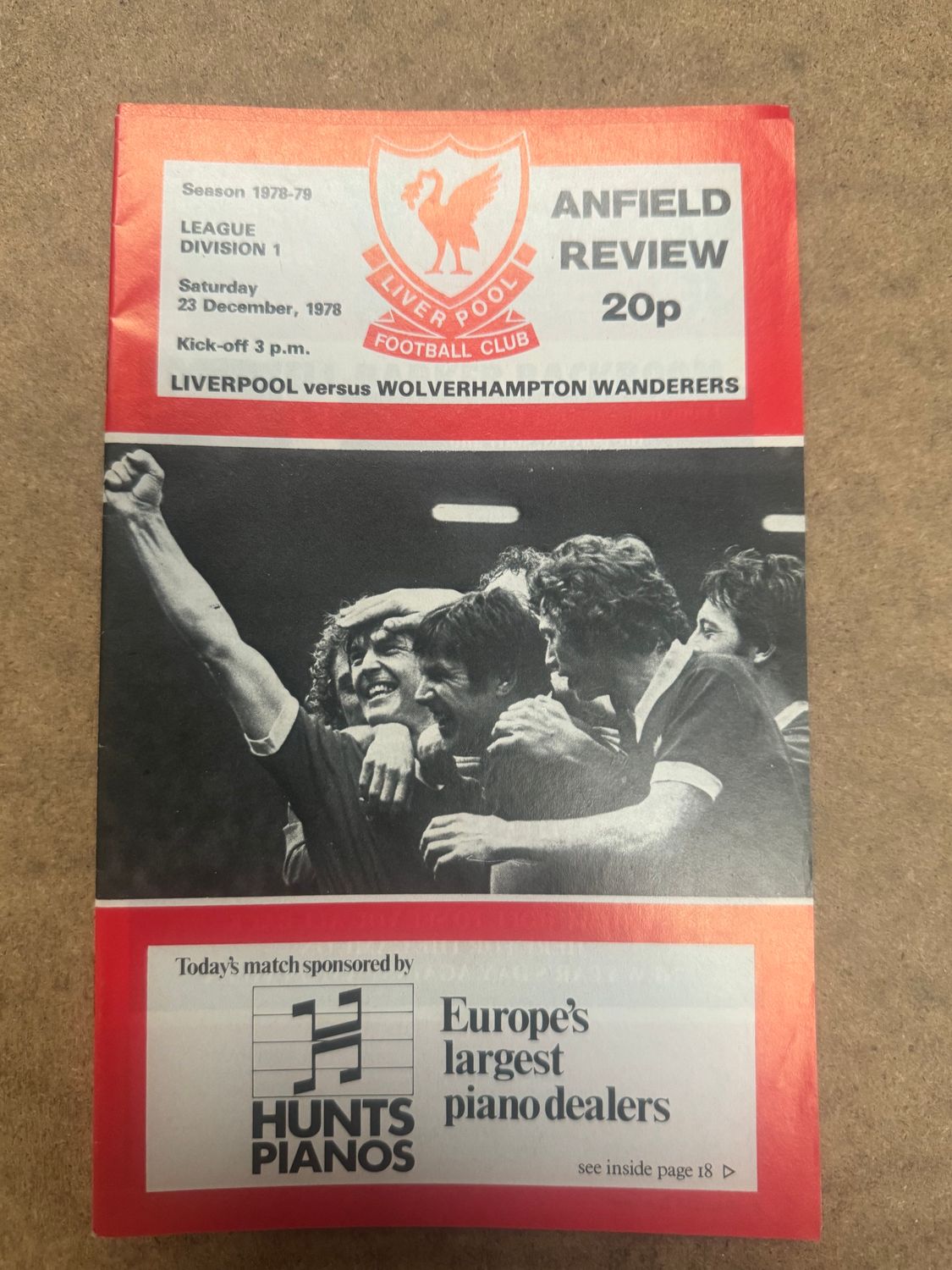 Liverpool v Wolves - 23/12/78