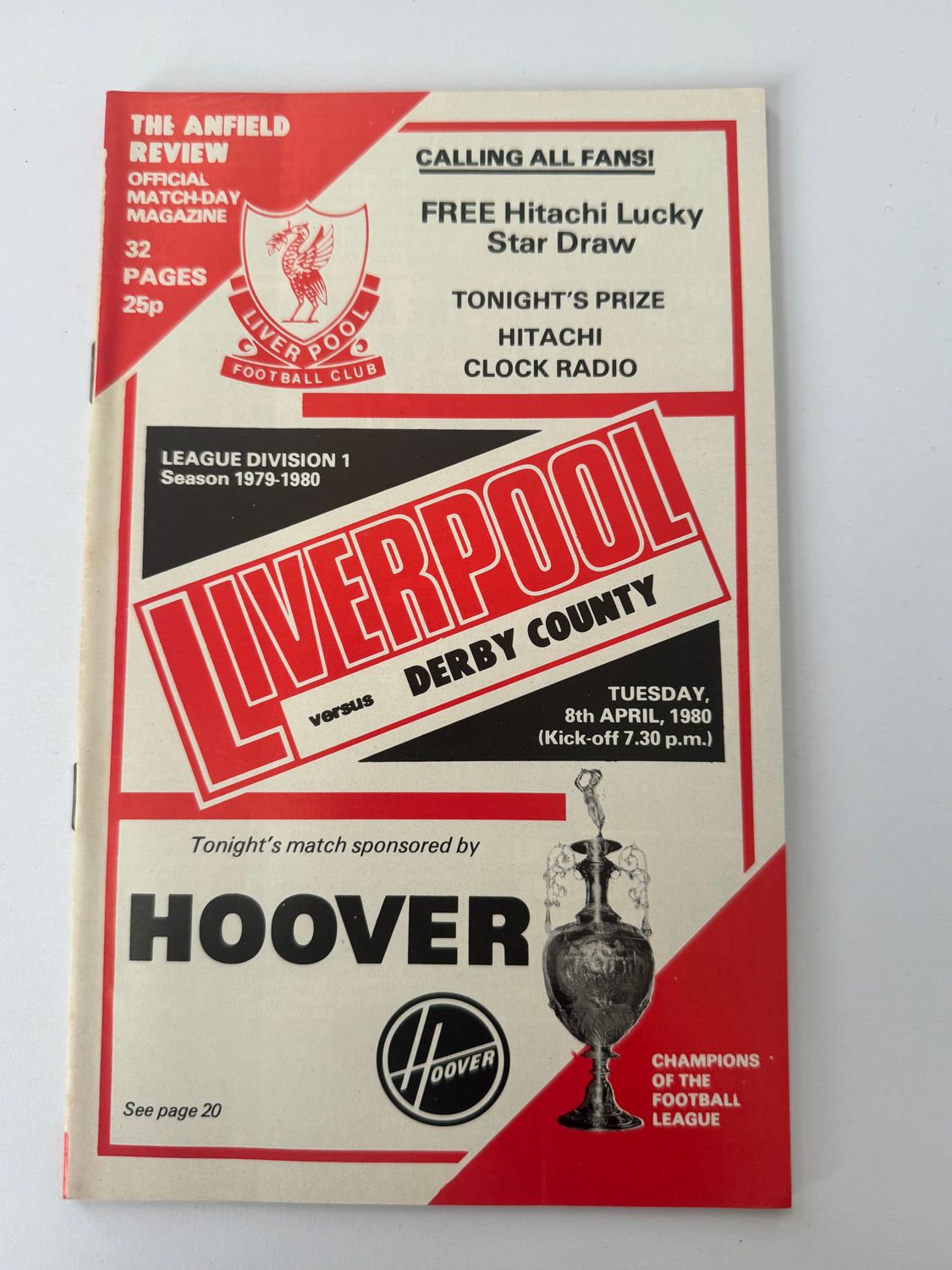 Liverpool v Derby County - 8/4/80