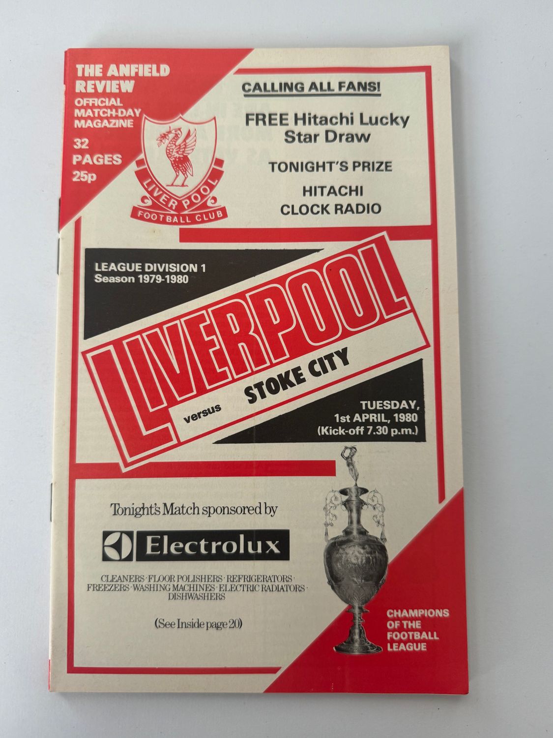 Liverpool v Stoke City - 1/4/80