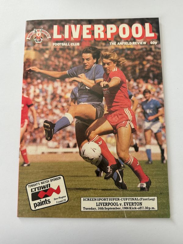 Liverpool v Everton - 16/9/86