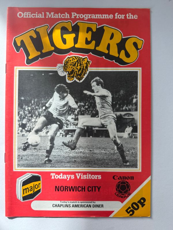 Hull City v Norwich City - 1/3/86