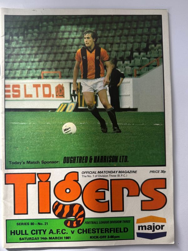 Hull City v Chesterfield - 14/3/81
