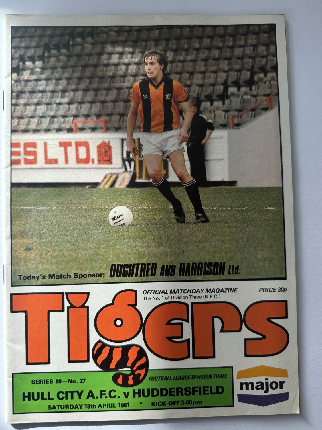 Hull City v Huddersfield Town - 18/4/81