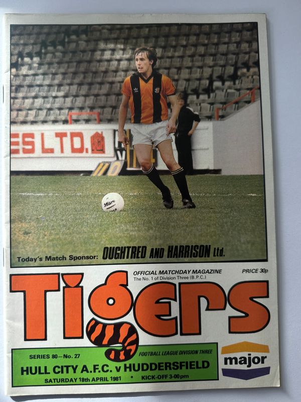 Hull City v Huddersfield Town - 18/4/81