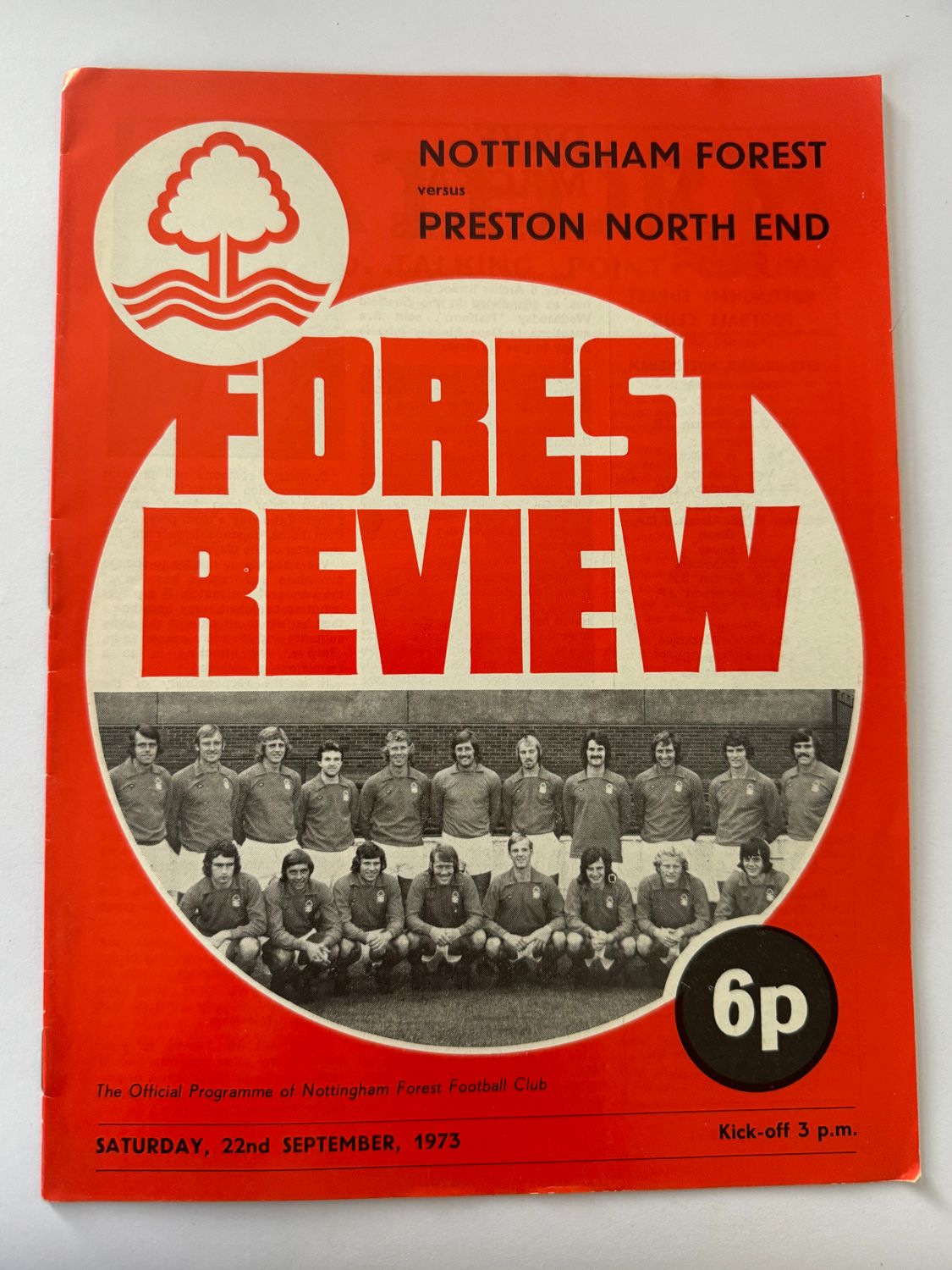 Nottingham Forest v Preston North End - 22/9/73