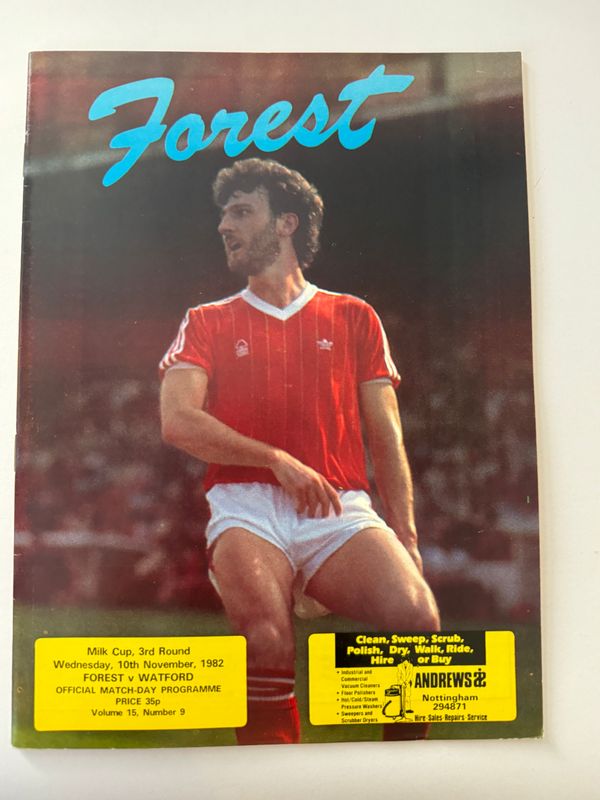 Nottingham Forest v Watford - 10/11/82