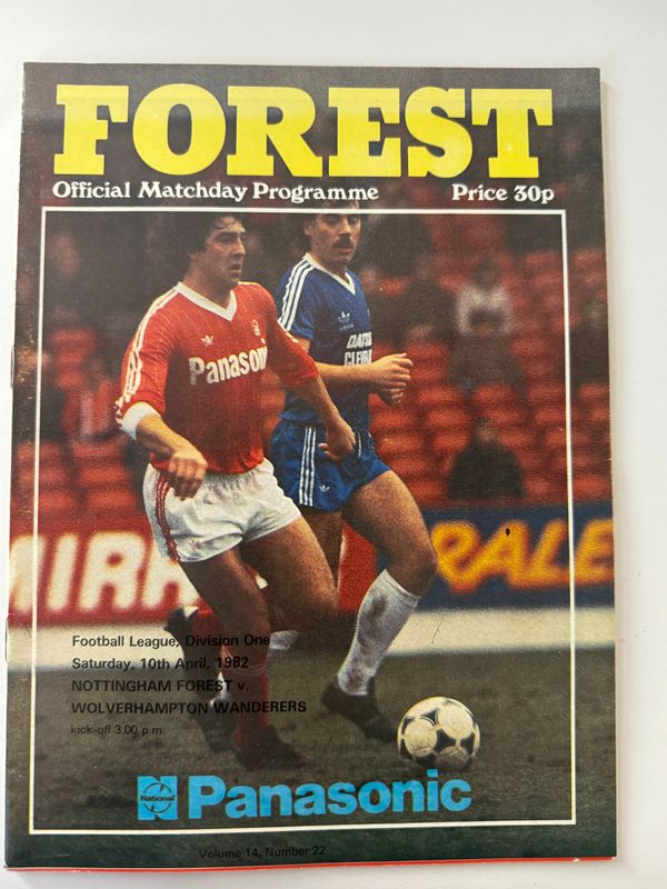 Nottingham Forest v Wolves - 10/4/82