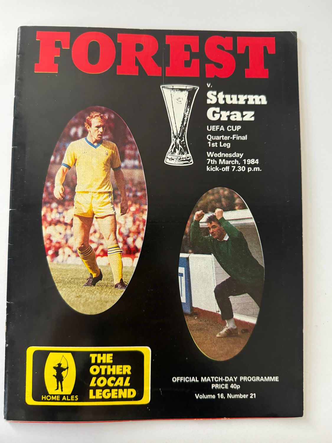 Nottingham Forest v Sturm Graz - 7/3/84