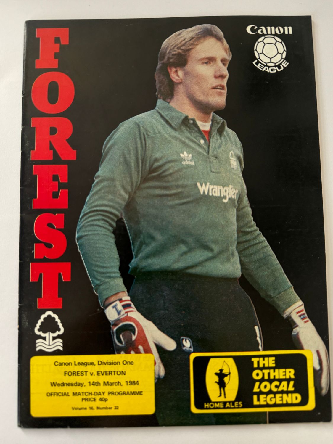 Nottingham Forest v Everton - 14/3/84