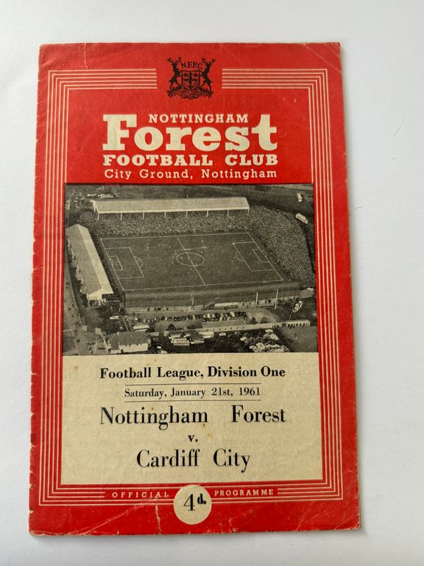 Nottingham Forest v Cardiff City - 21/1/61