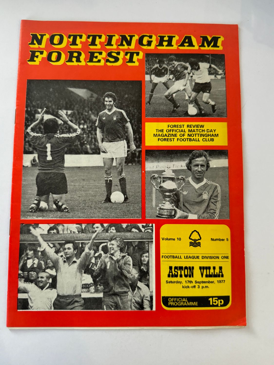 Nottingham Forest v Aston Villa - 17/9/77