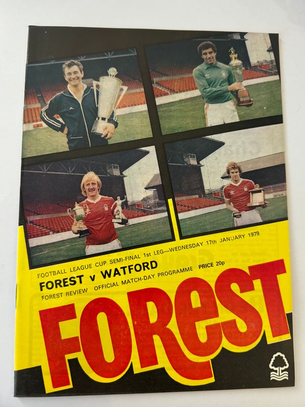 Nottingham Forest v Watford - 17/1/79
