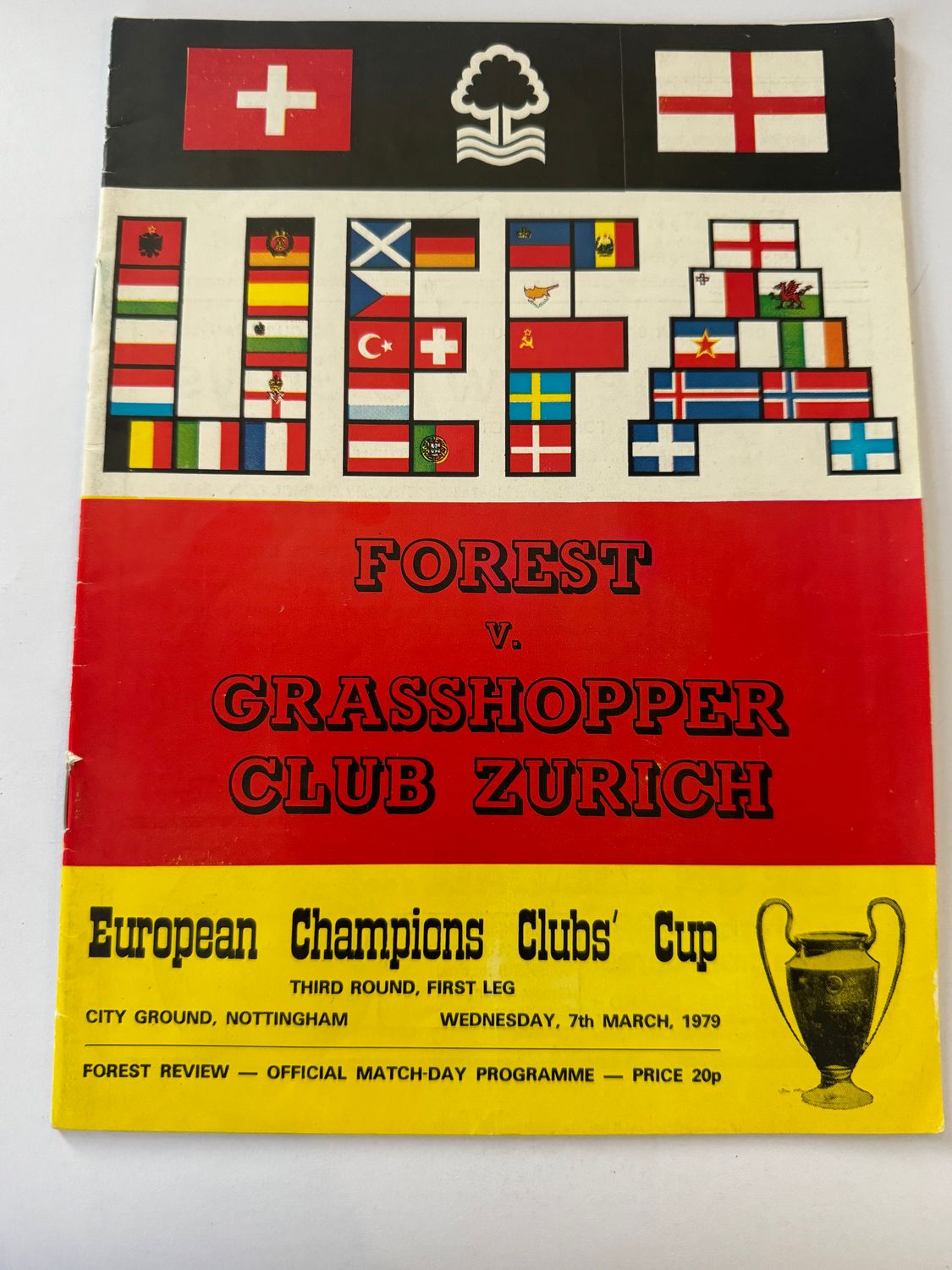 Nottingham Forest v Grasshopper Club Zurich - 7/3/79